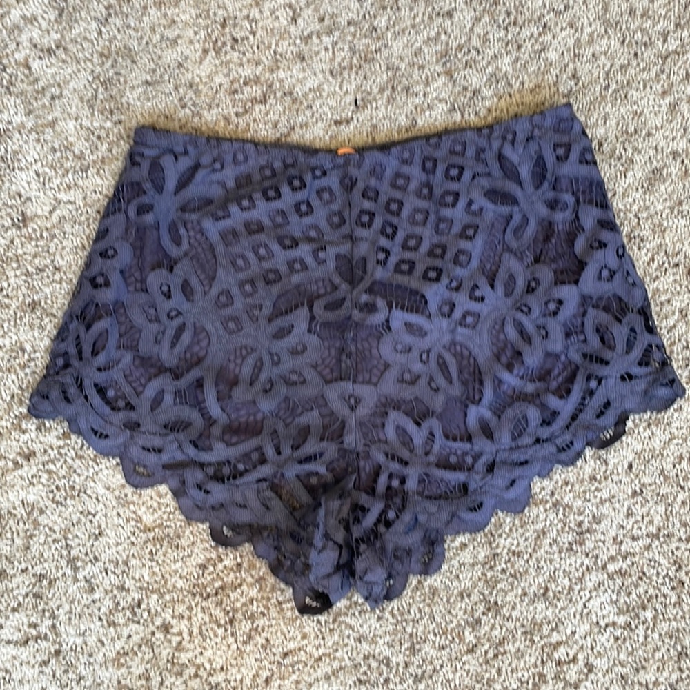 NWT Free People Adella Sleep Shorts Medium Charcoal